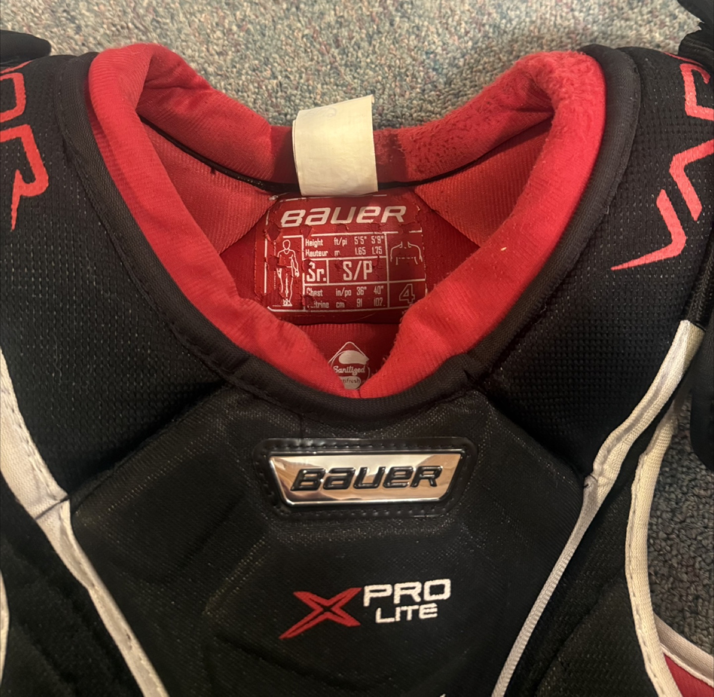 Bauer X Pro Lite Hockey Shoulder Pads - Youth Small/Petite - photo 4