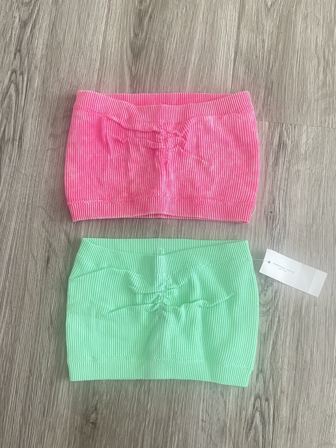 American Eagle Tube Tops - Pink & Green
