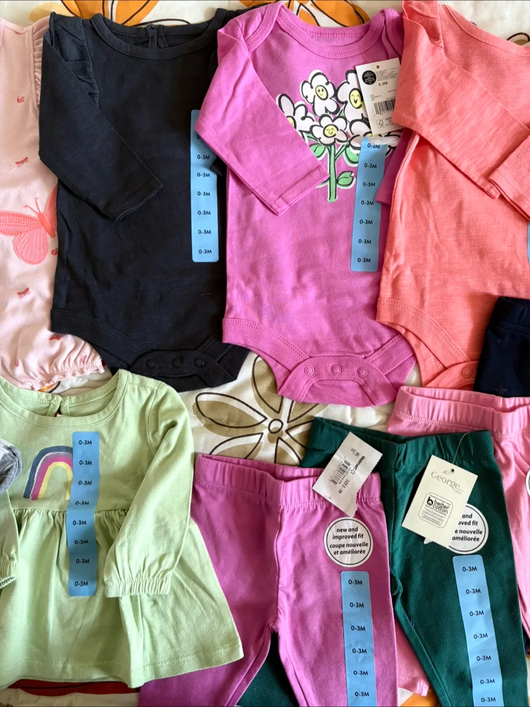 Baby Girl Clothes 0-3 Month new 10 pieces image indicator(3)