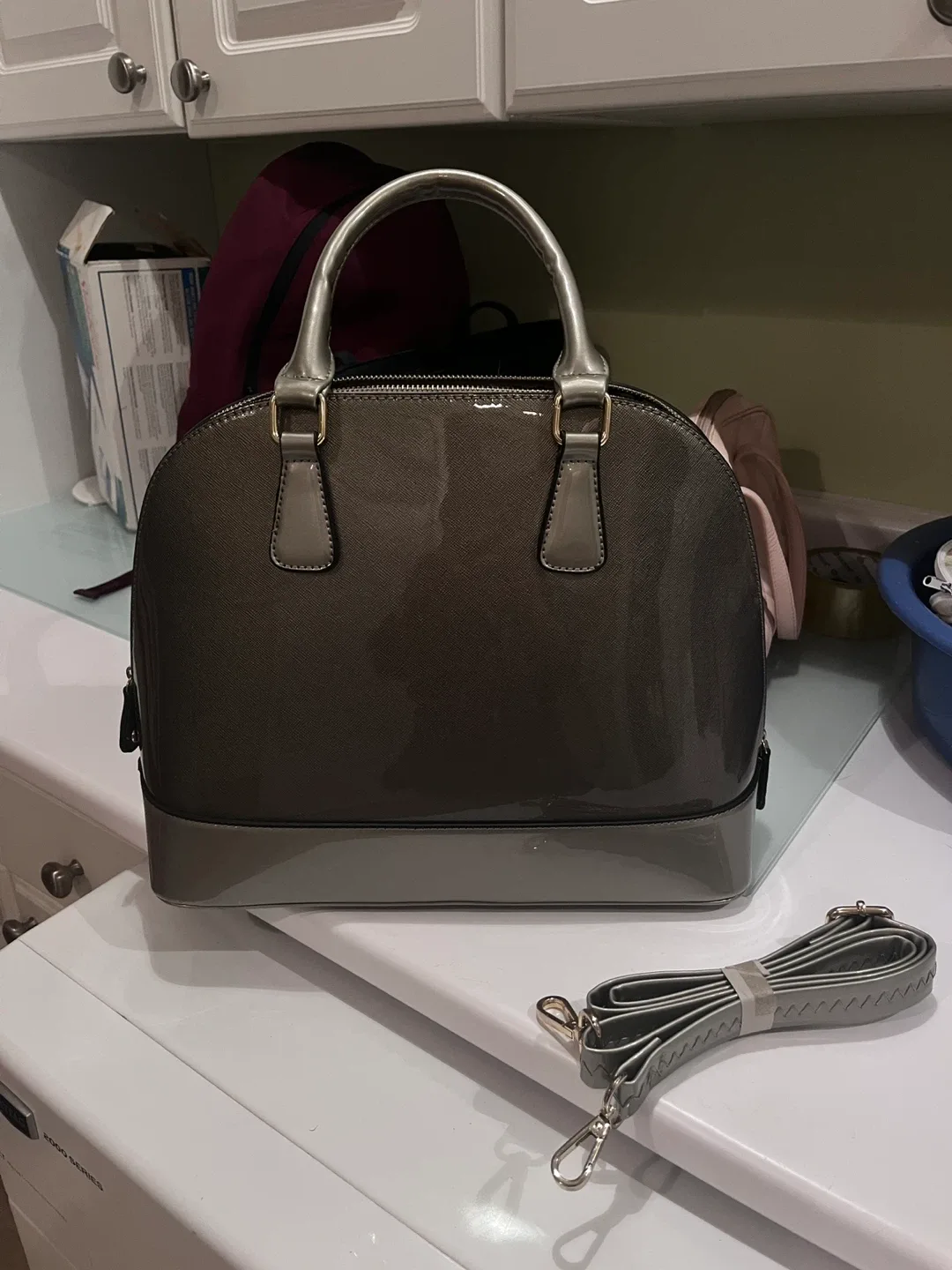 Grey sea shell Handbag thumbnail