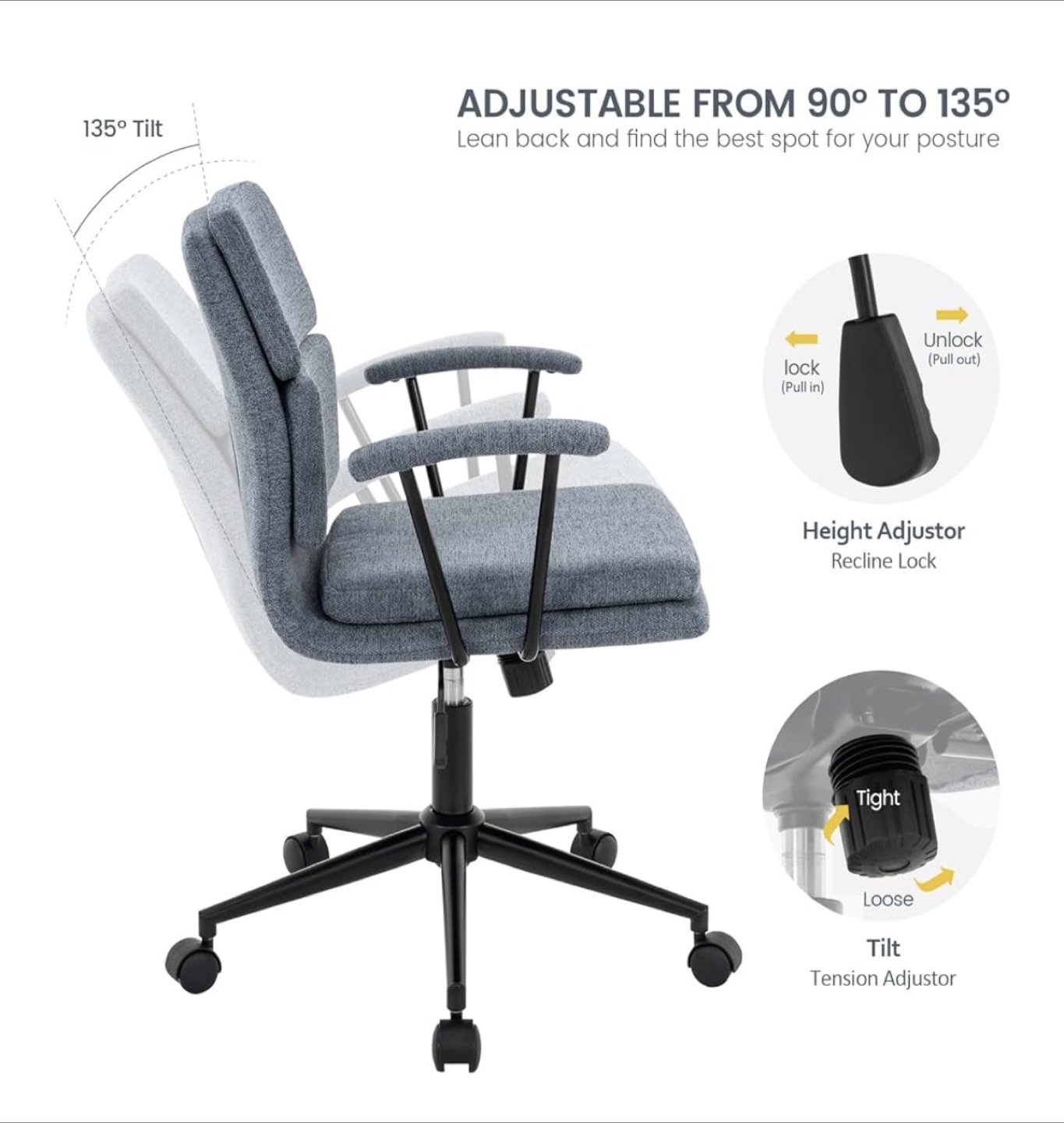 Adjustable Ergonomic Office Chair - photo 4