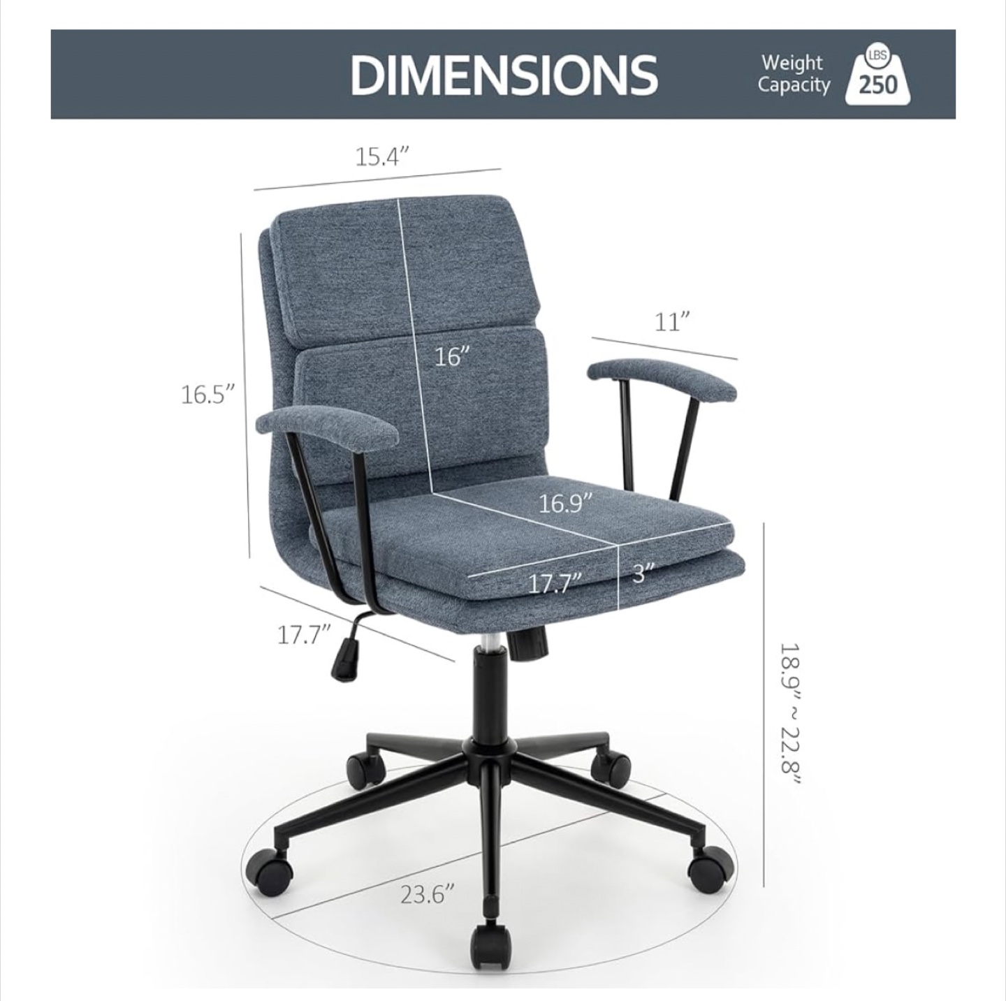 Adjustable Ergonomic Office Chair - photo 2