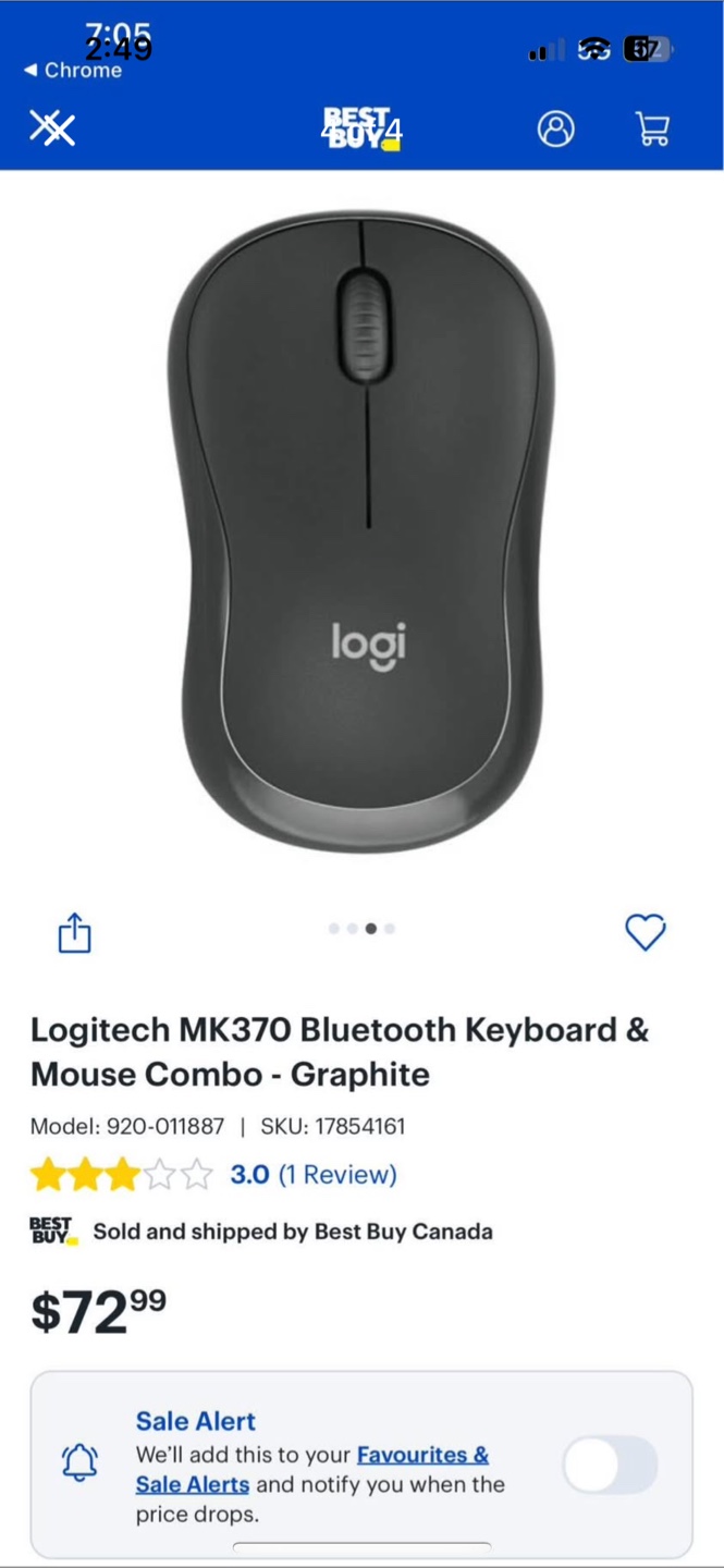 Logitech MK370 Bluetooth Keyboard & Mouse Combo - Graphite - photo 4