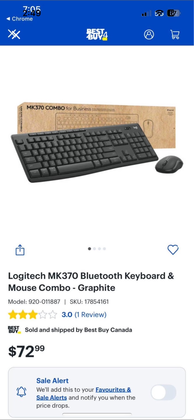 Logitech MK370 Bluetooth Keyboard & Mouse Combo - Graphite - photo 2