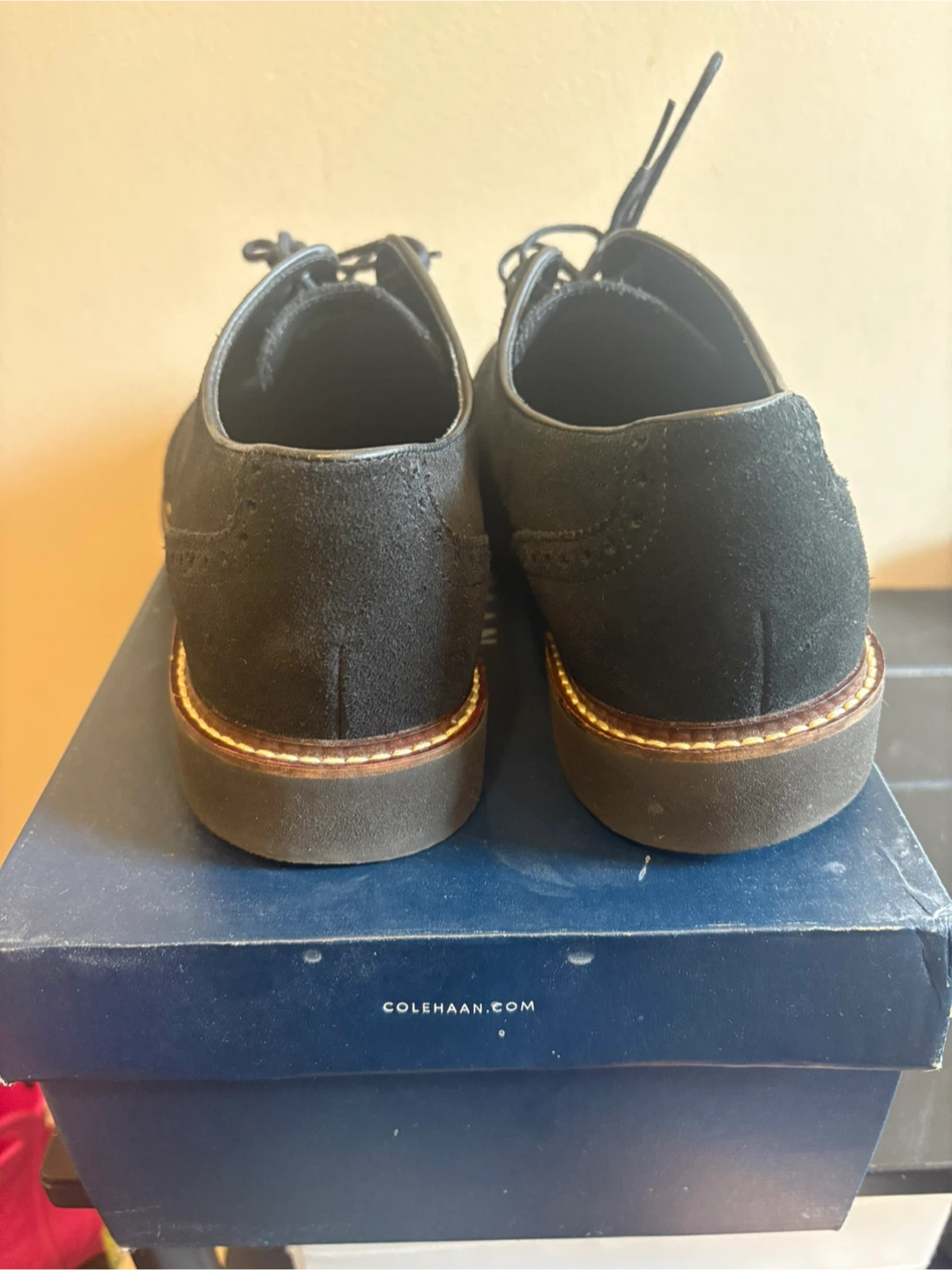 Cole Haan Franklin Wing II Black Suede, Mens Size 11.5 - photo 4