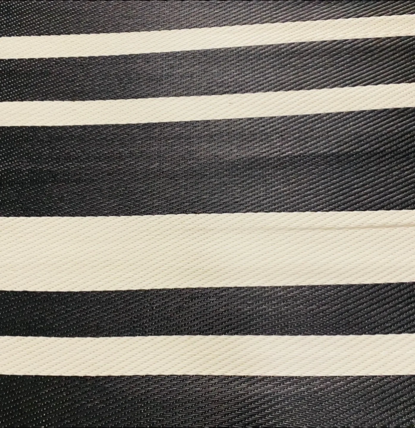 Indigo Black & White Striped Outdoor Mat #2 image indicator(2)