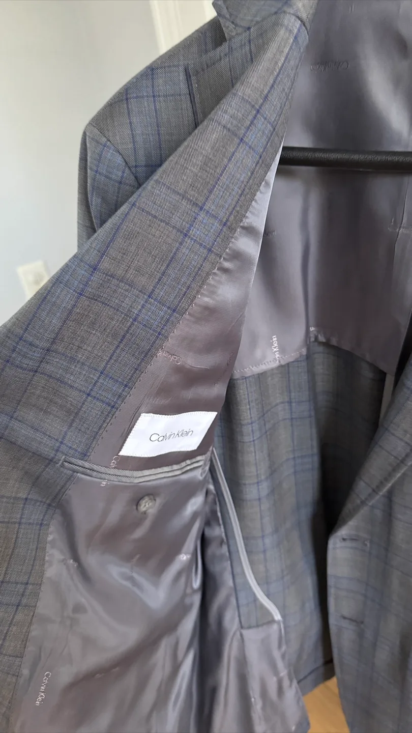 Calvin Klein Men Plaid Blazer - 42S image indicator(3)