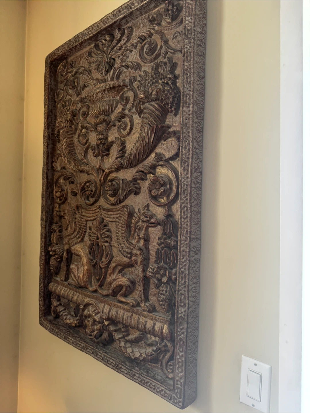 Bronze tone textured wall hanging indoor/outdoor - photo 2