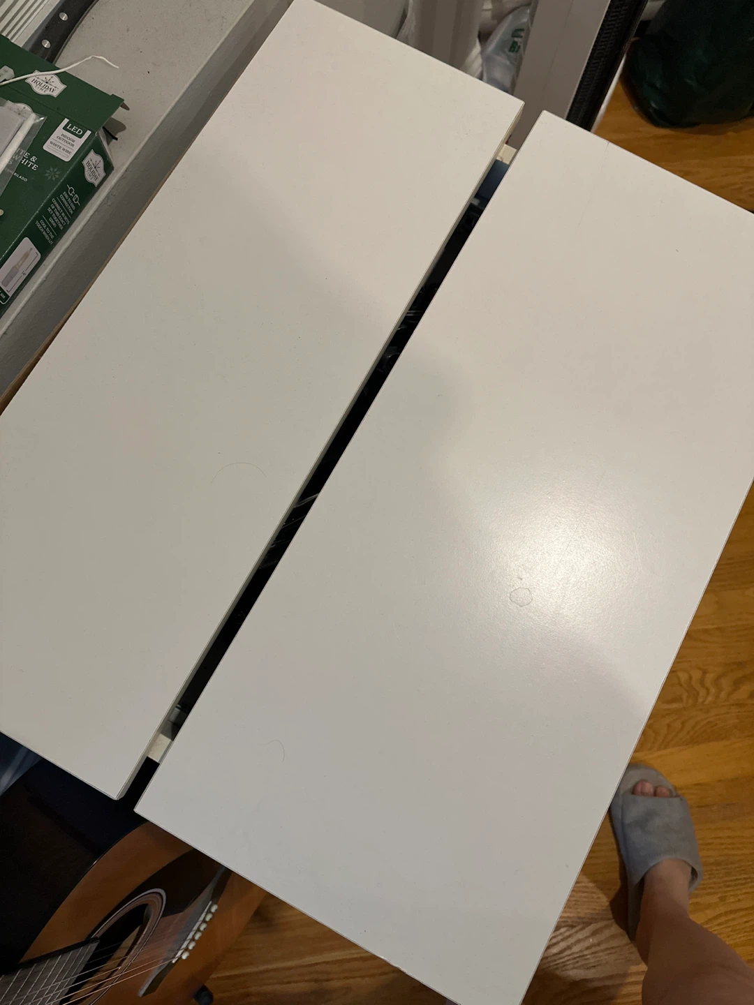 White 3-Drawer Nightstand - photo 2