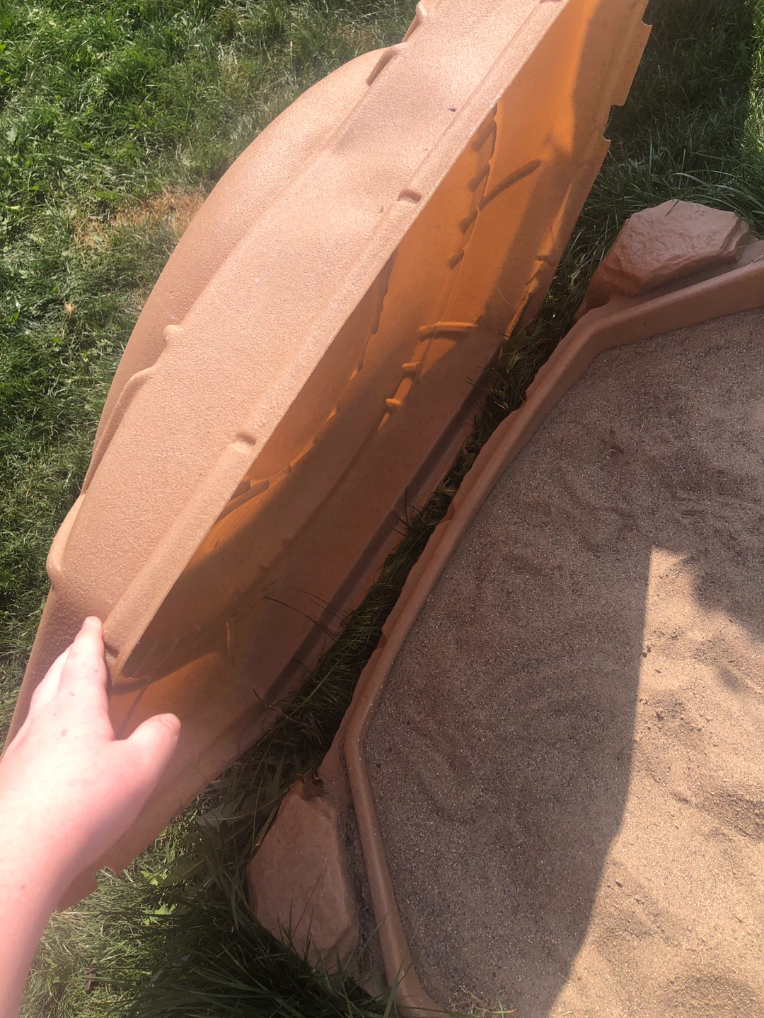Kids Turtle Sandbox with Lid - photo 3