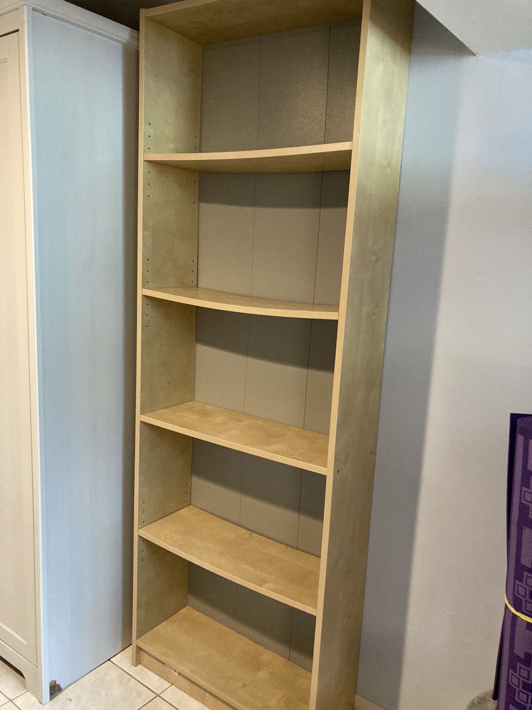 Tall Wooden Bookcase - photo 2