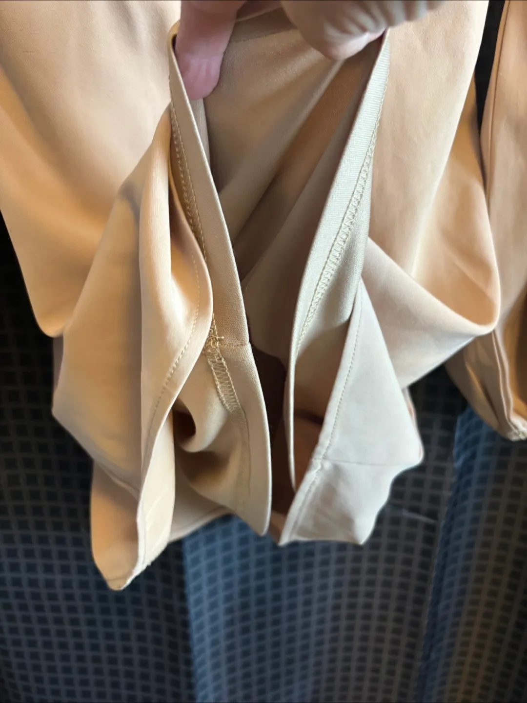 princess polly Beige Long Sleeve Mini Dress image indicator(4)