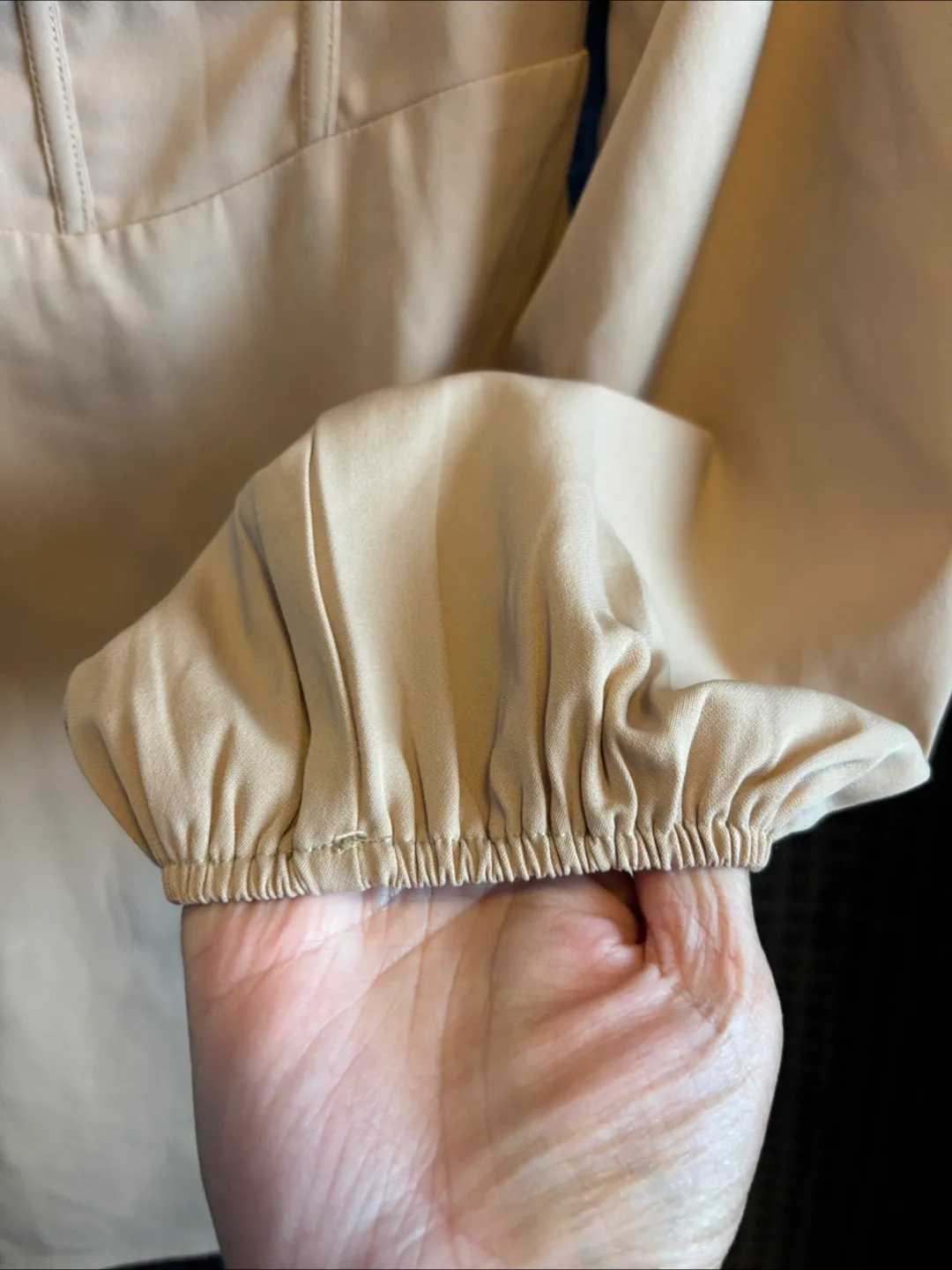 princess polly Beige Long Sleeve Mini Dress image indicator(3)