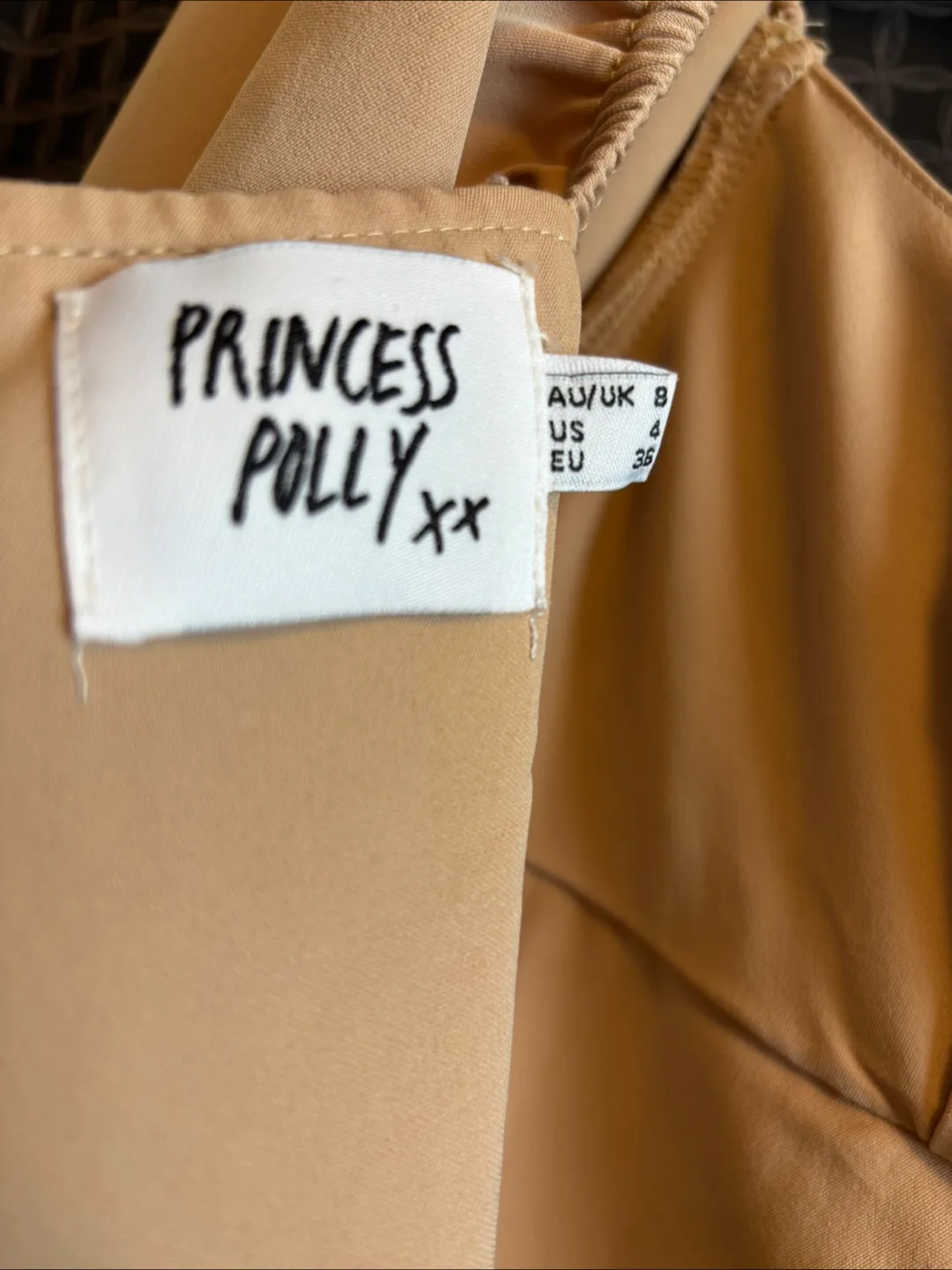 princess polly Beige Long Sleeve Mini Dress image indicator(6)