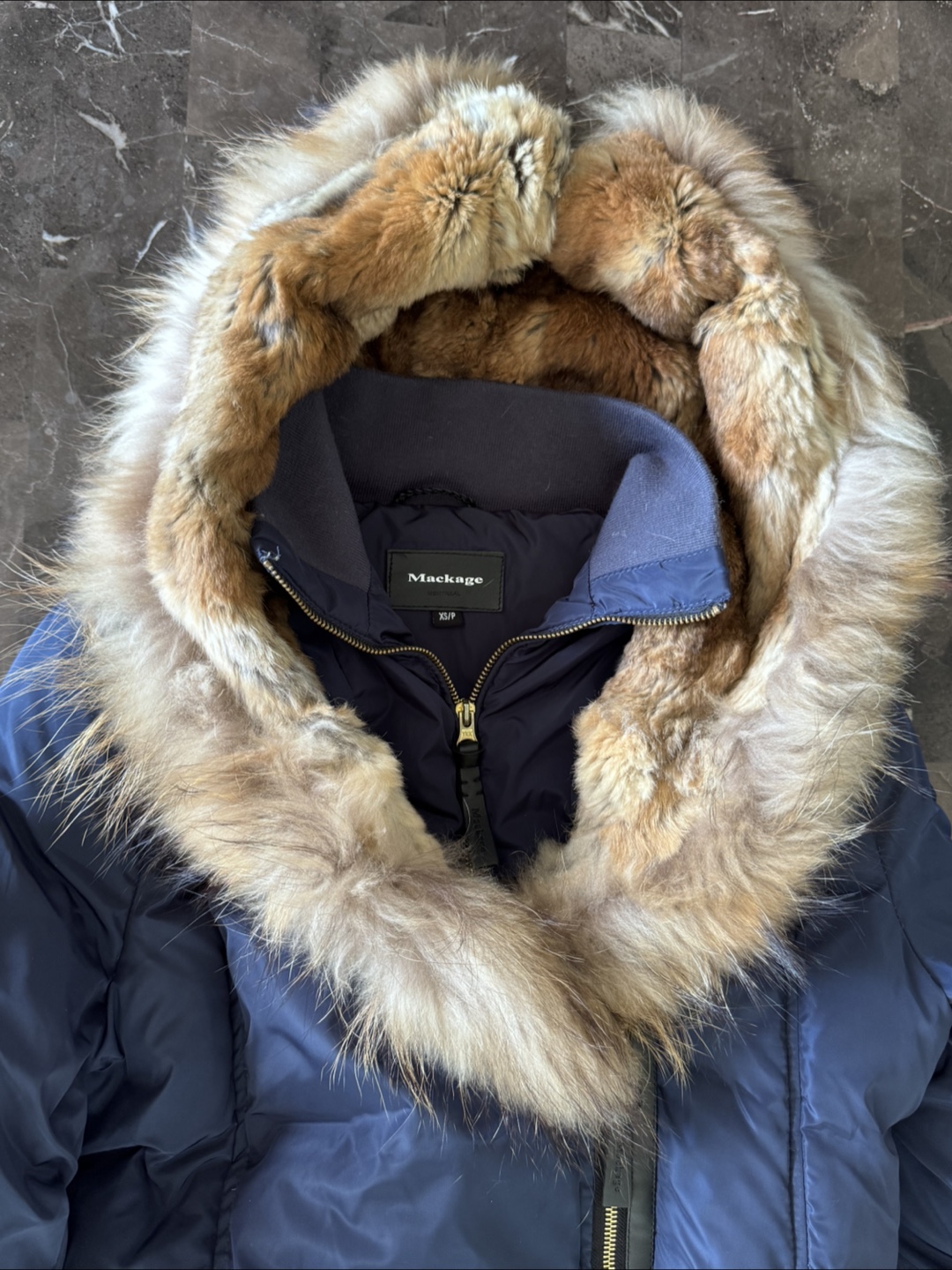 Mackage XS Navy Down Winter Coat - photo 3