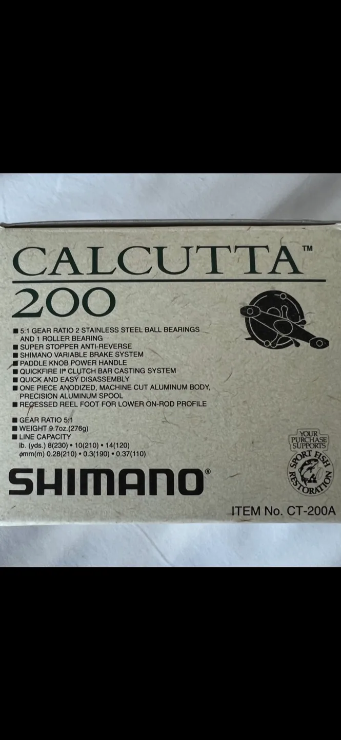 Shimano Calcutta 200 Fishing Reel image indicator(3)