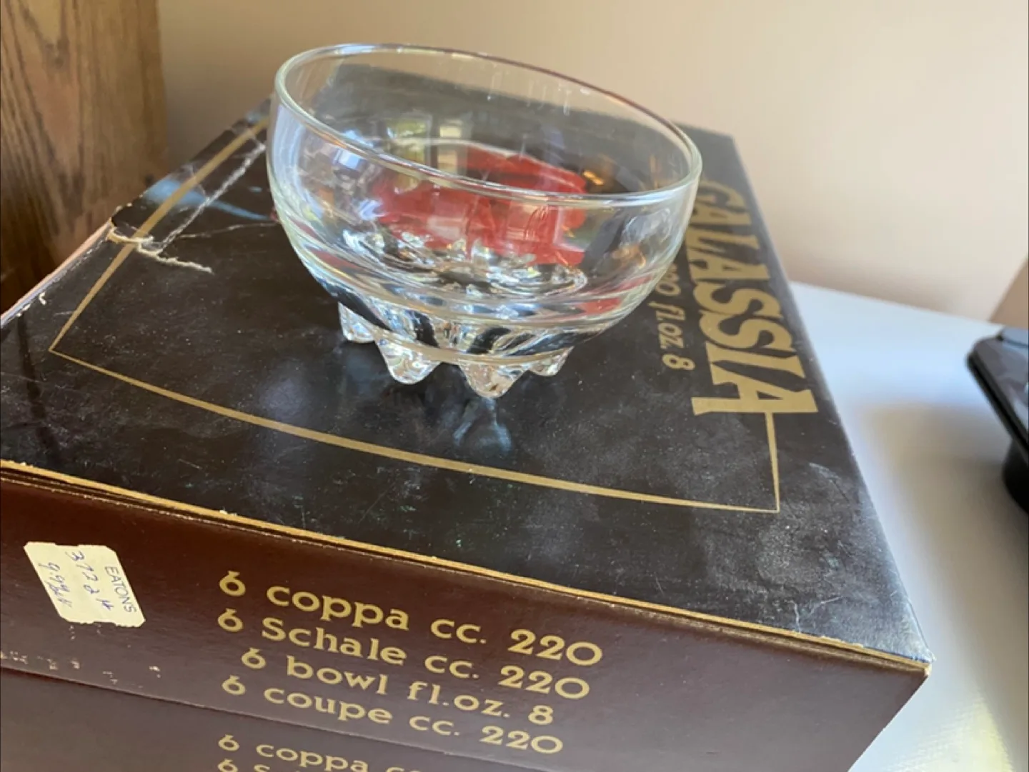 Galassia Coppa cc.220 fl.oz. 8 Glass Bowls thumbnail