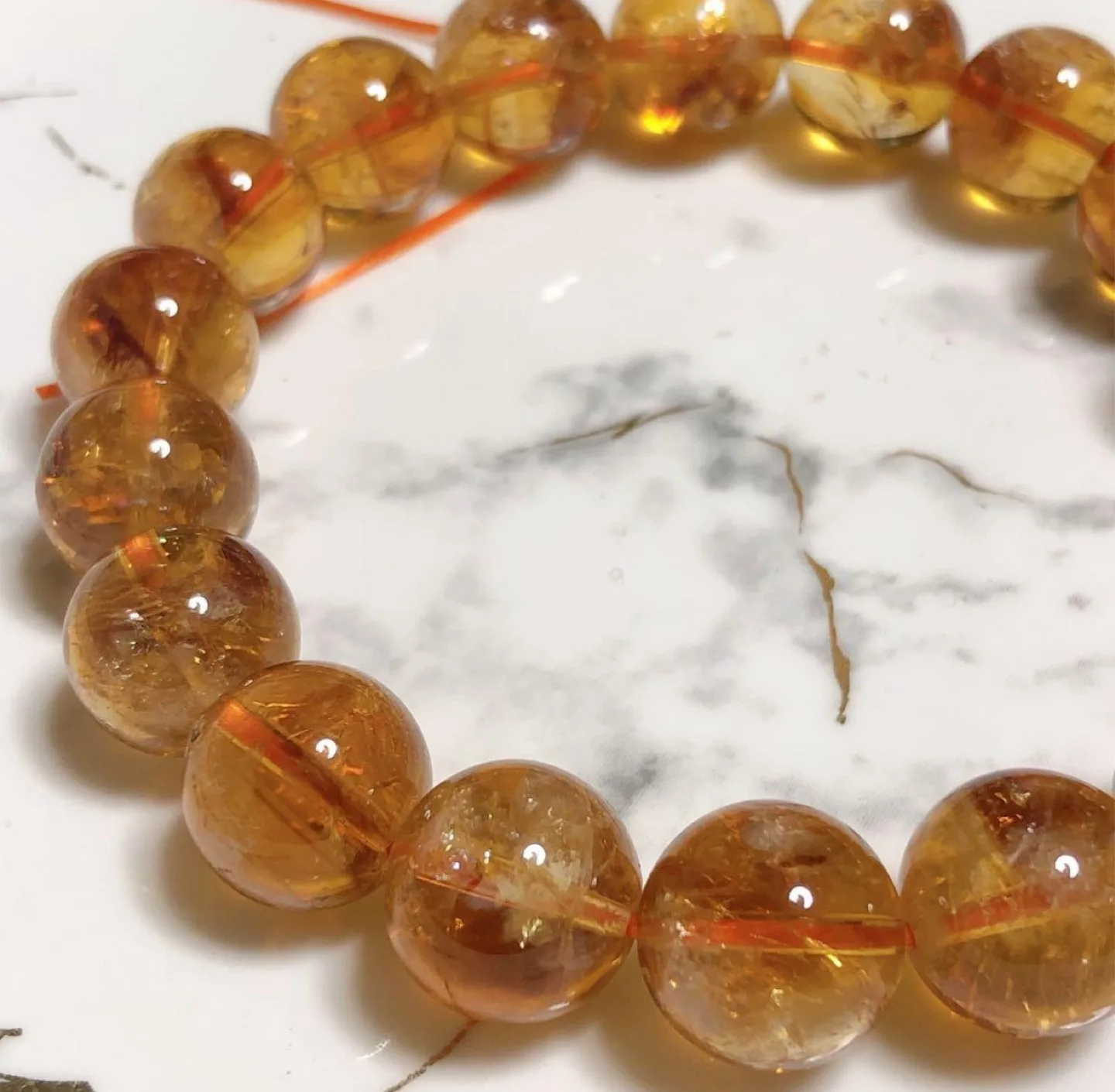 Citrine Crystal Bead Bracelet - 11.8mm image indicator(5)