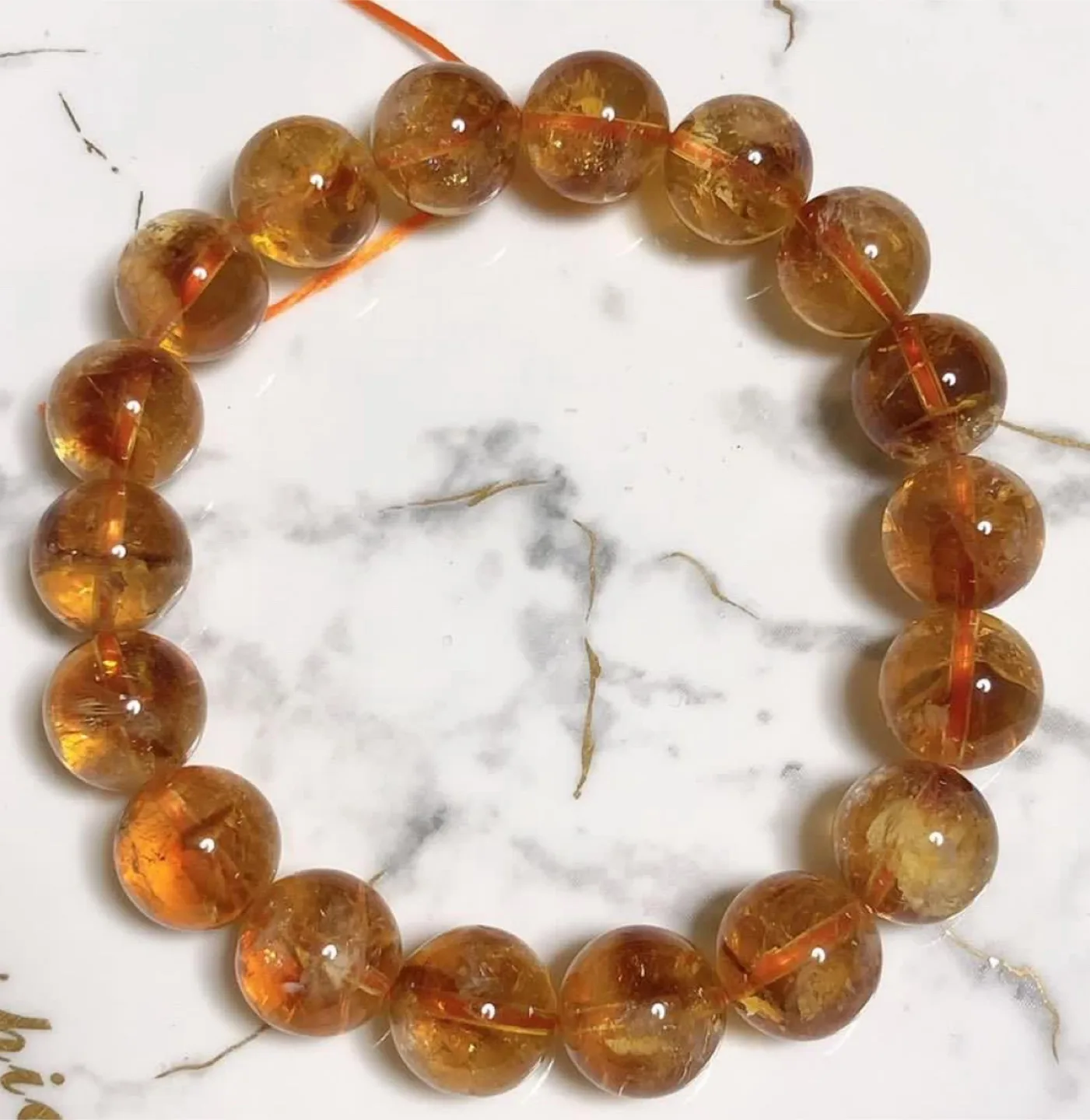 Citrine Crystal Bead Bracelet - 11.8mm image indicator(3)