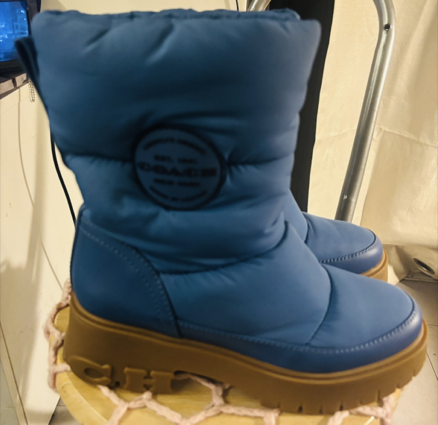 Coach Blue Puffer Boots - photo 2