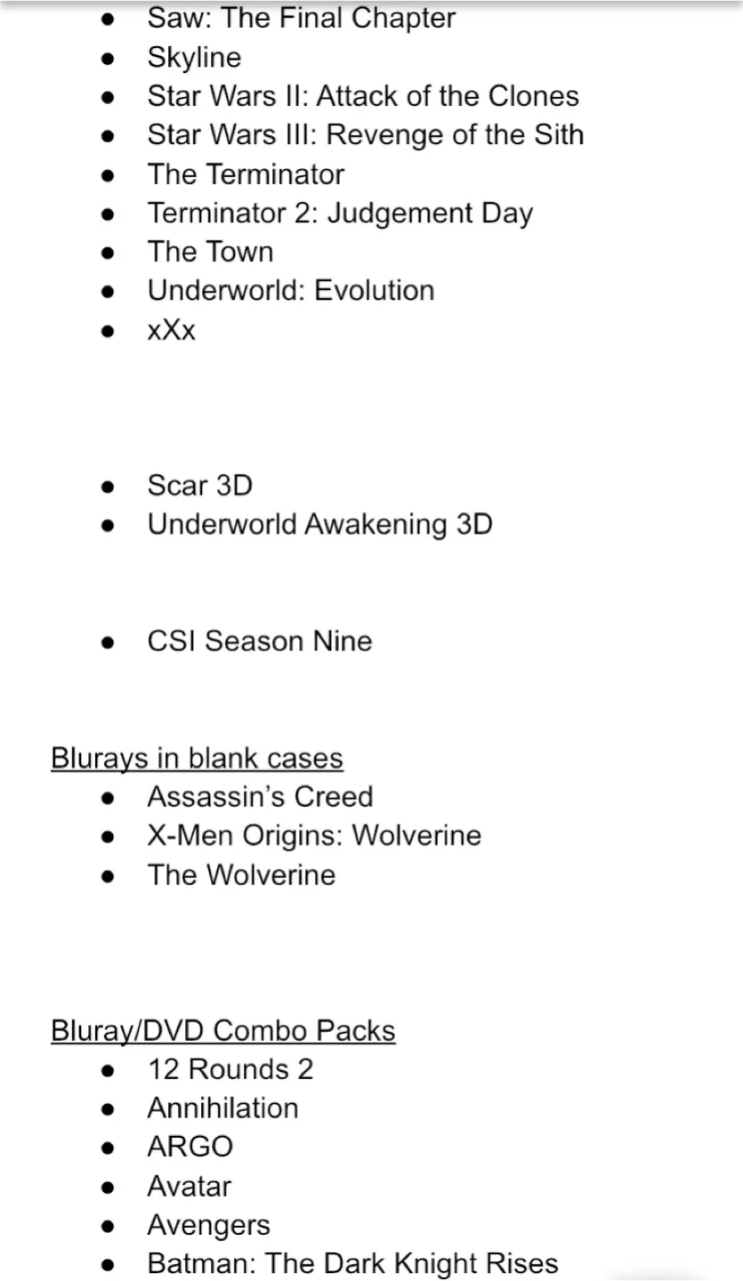 Blurays for Trade!  *Updated Sept. 20* image indicator(3)