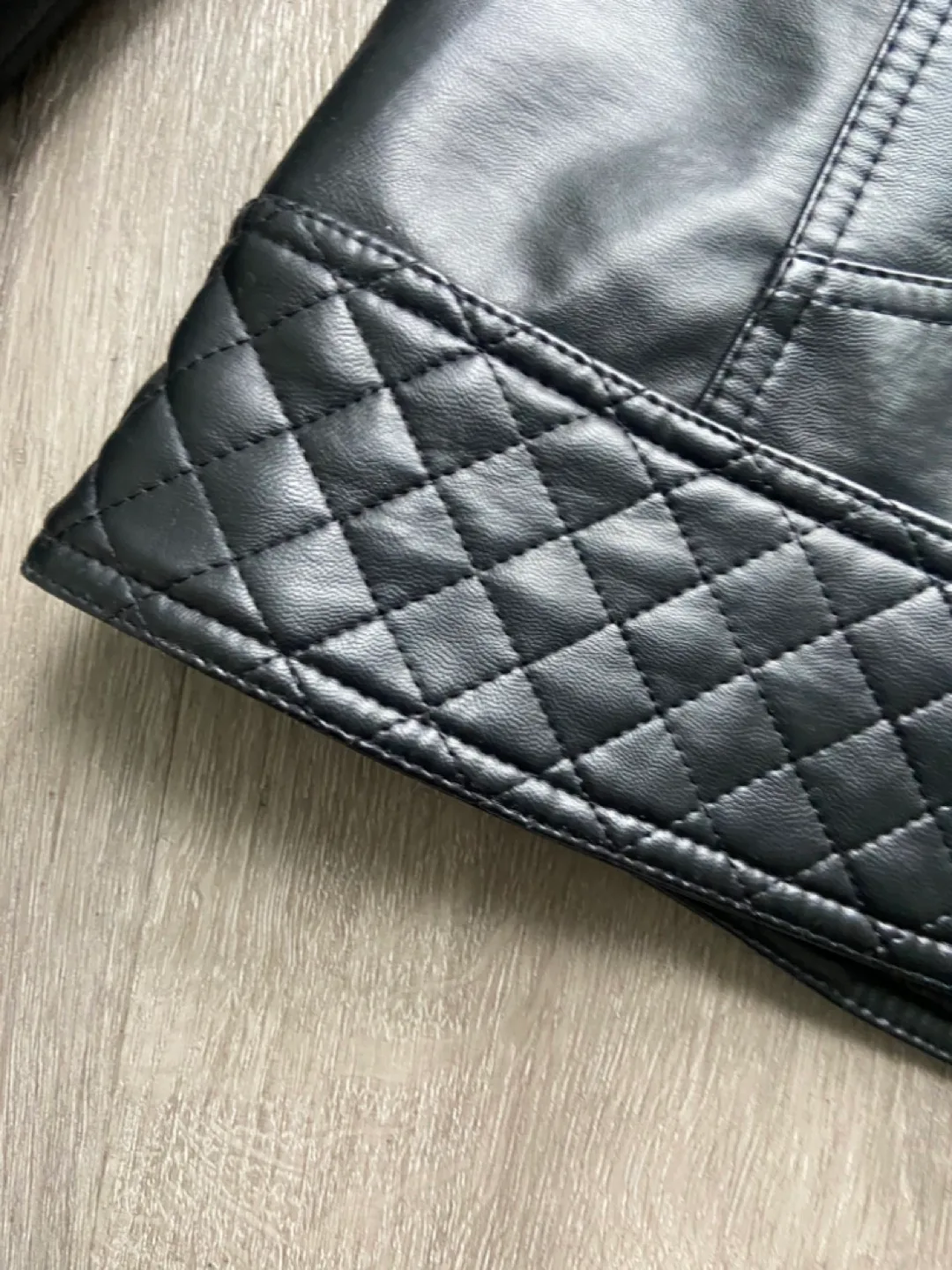 Black Faux Leather Jacket - Size M image indicator(6)