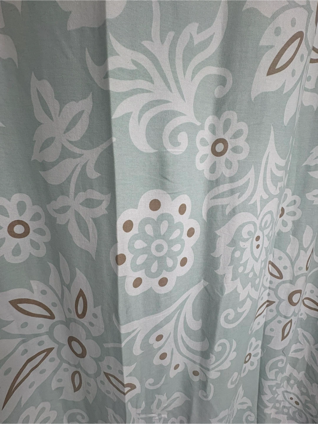 Floral Shower Curtain - Light Green - photo 4