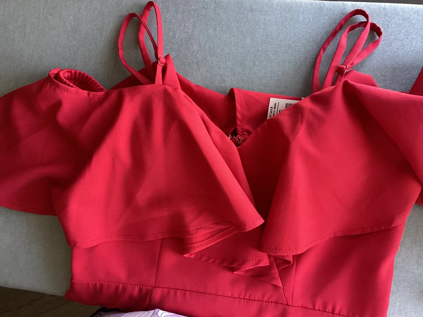 CHERRY RED FORMAL DRESS image indicator(4)