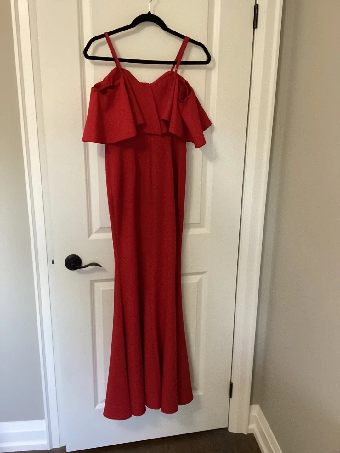 CHERRY RED FORMAL DRESS image indicator(2)