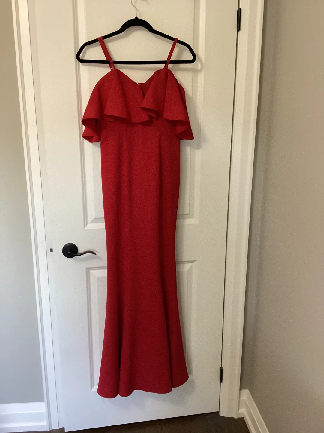 CHERRY RED FORMAL DRESS thumbnail