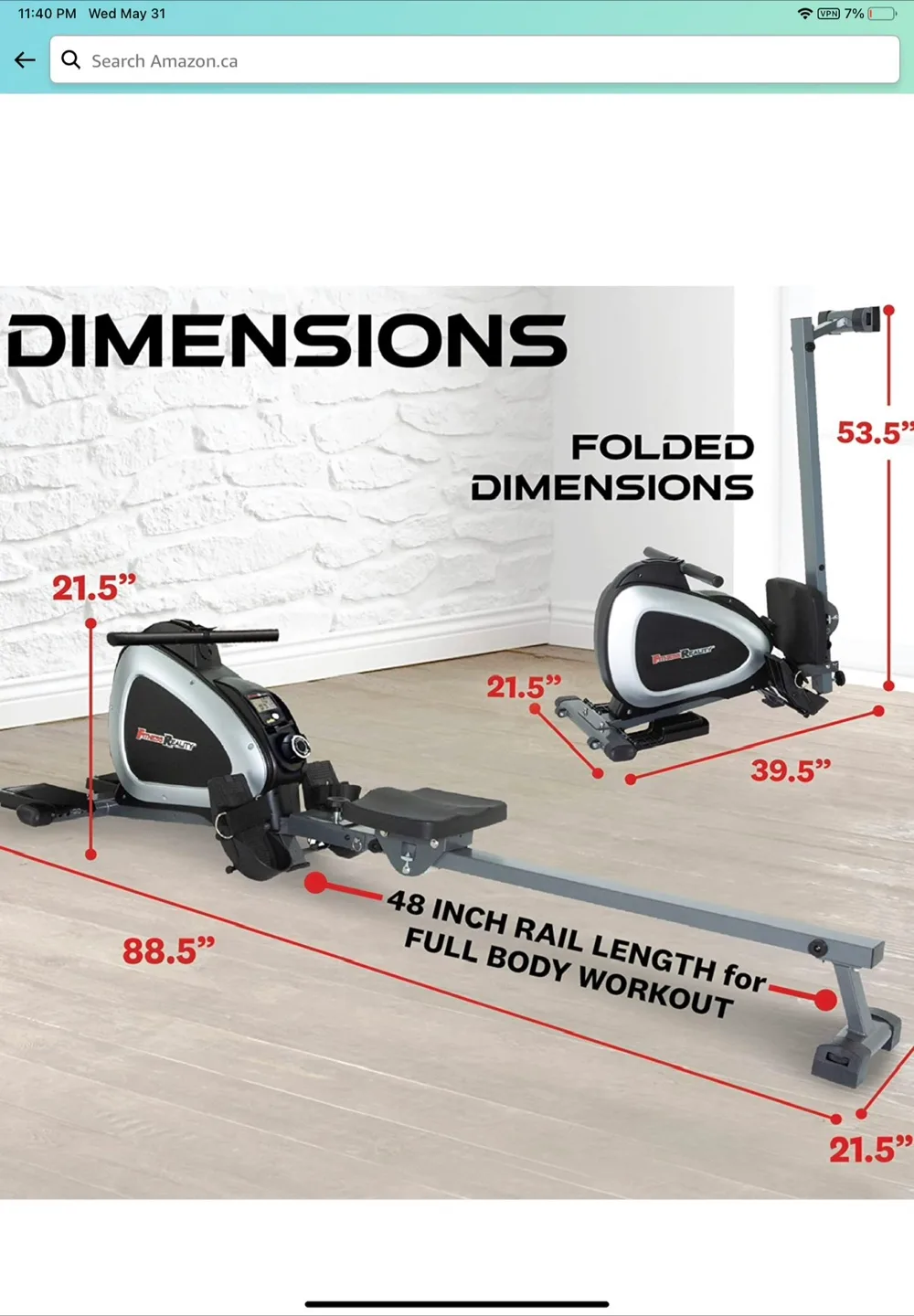 Fitness Reality Rowing Machine image indicator(2)