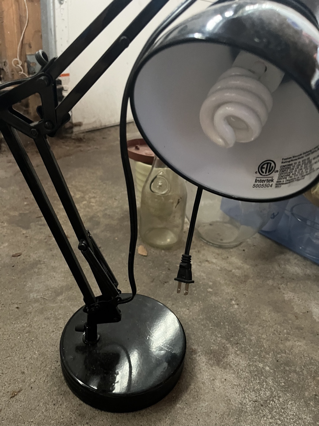 Black Adjustable Desk Lamp