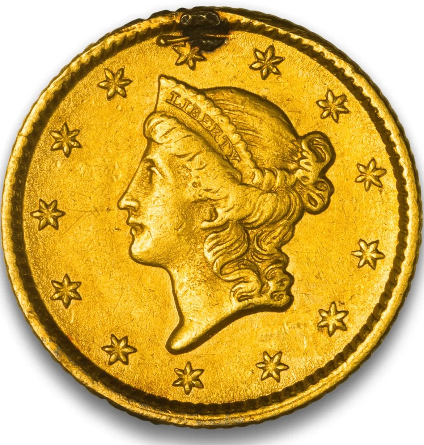 1853 One Dollar Gold Coin thumbnail