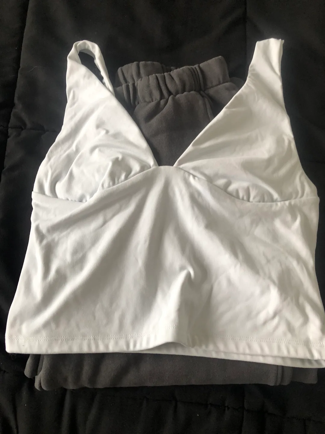 Garage Grey Sweatpants & White Tank Top image indicator(3)