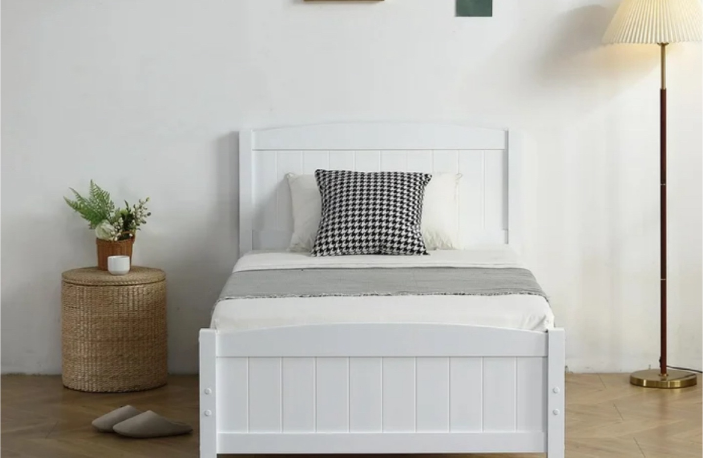 White Twin Size Bed Frame
