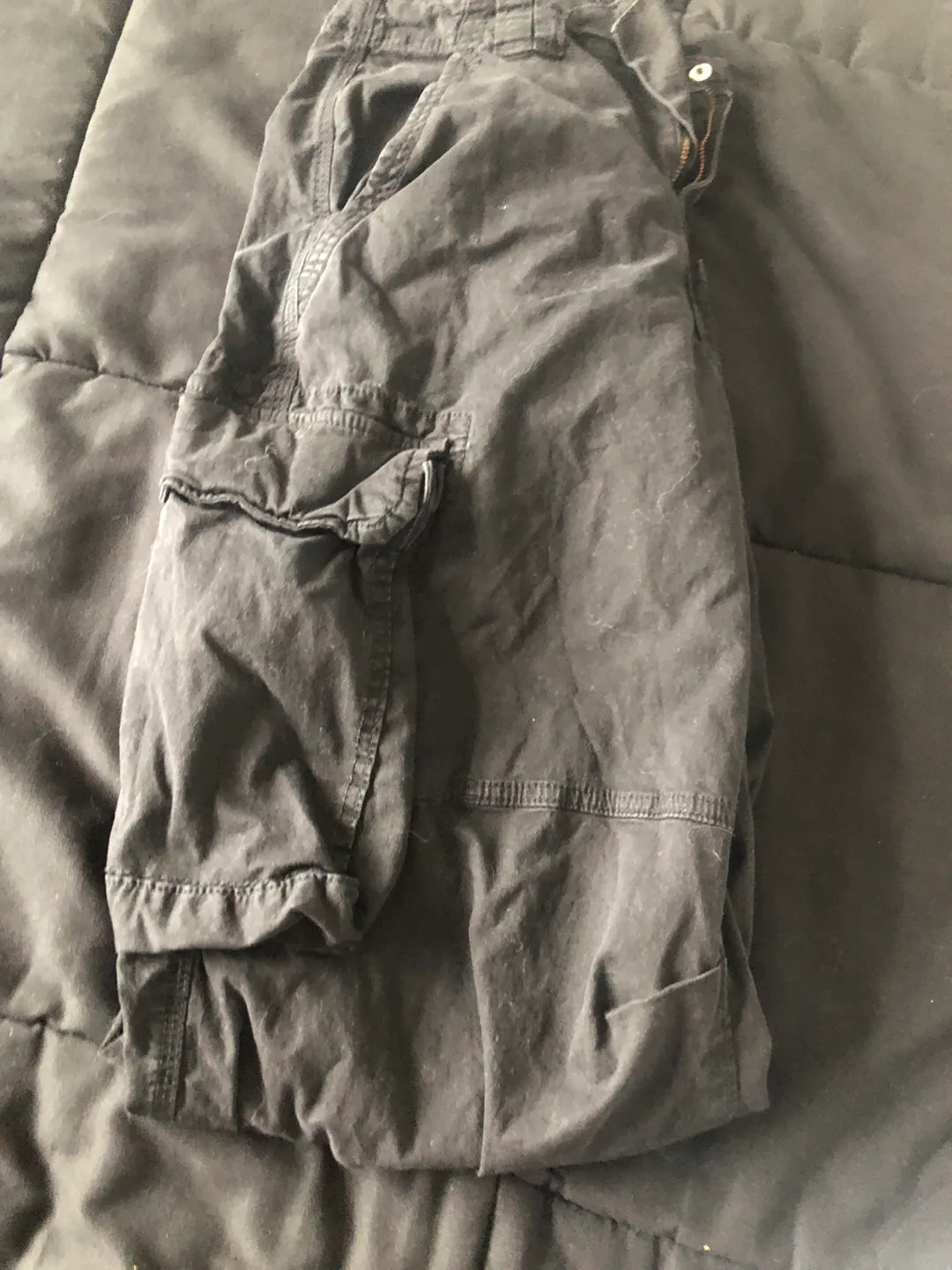 Garage Black Cargo Pants image indicator(2)