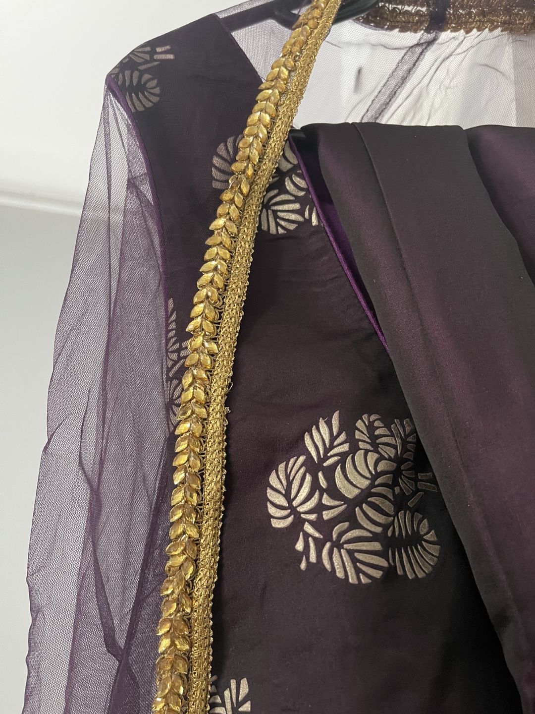 Purple Floral Design Dress - photo 2