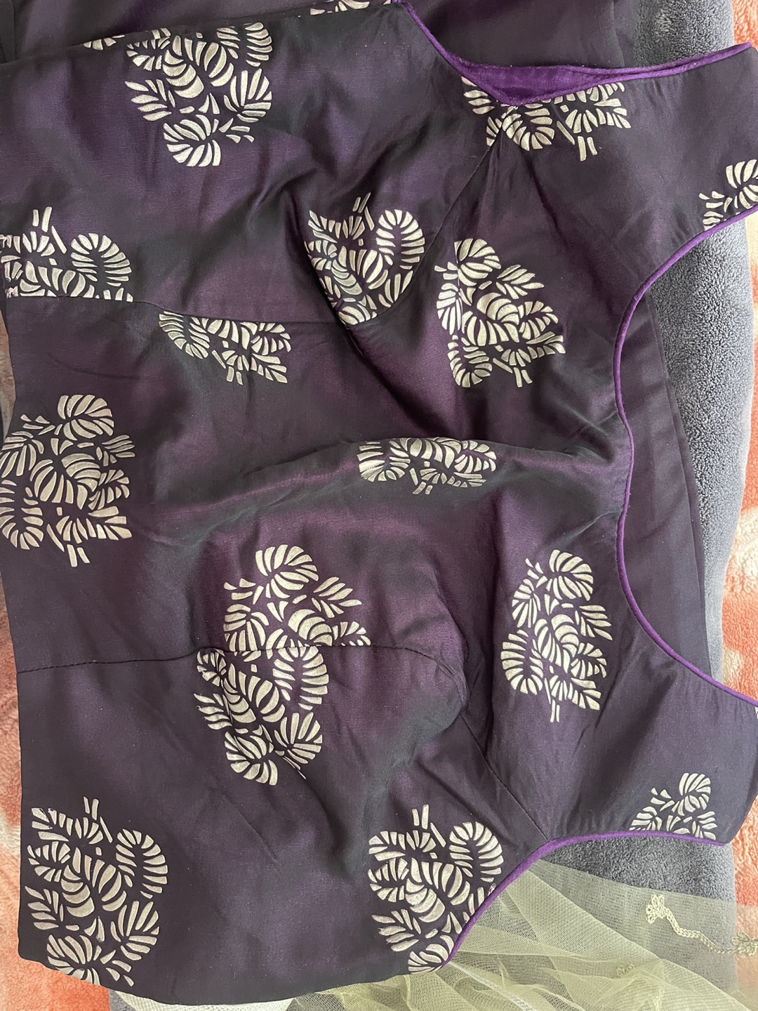 Purple Floral Design Dress