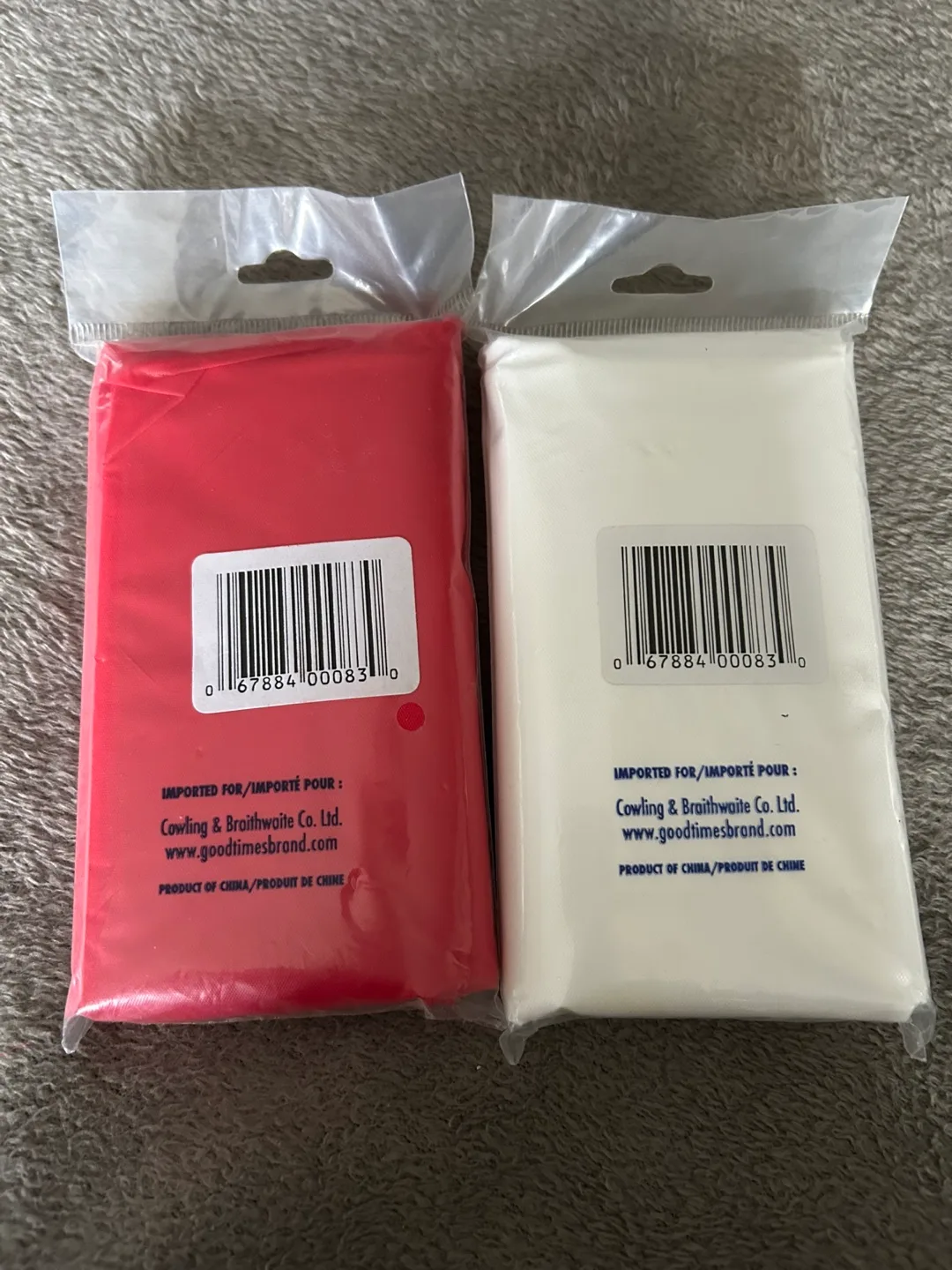 Goodtimes Plastic Tablecovers - Red & White image indicator(2)