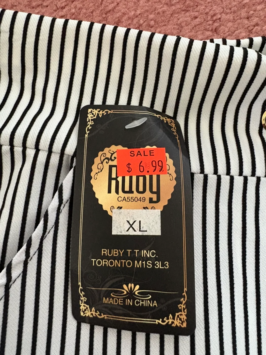 Ruoy Striped Pants - Size Extra Large image indicator(2)