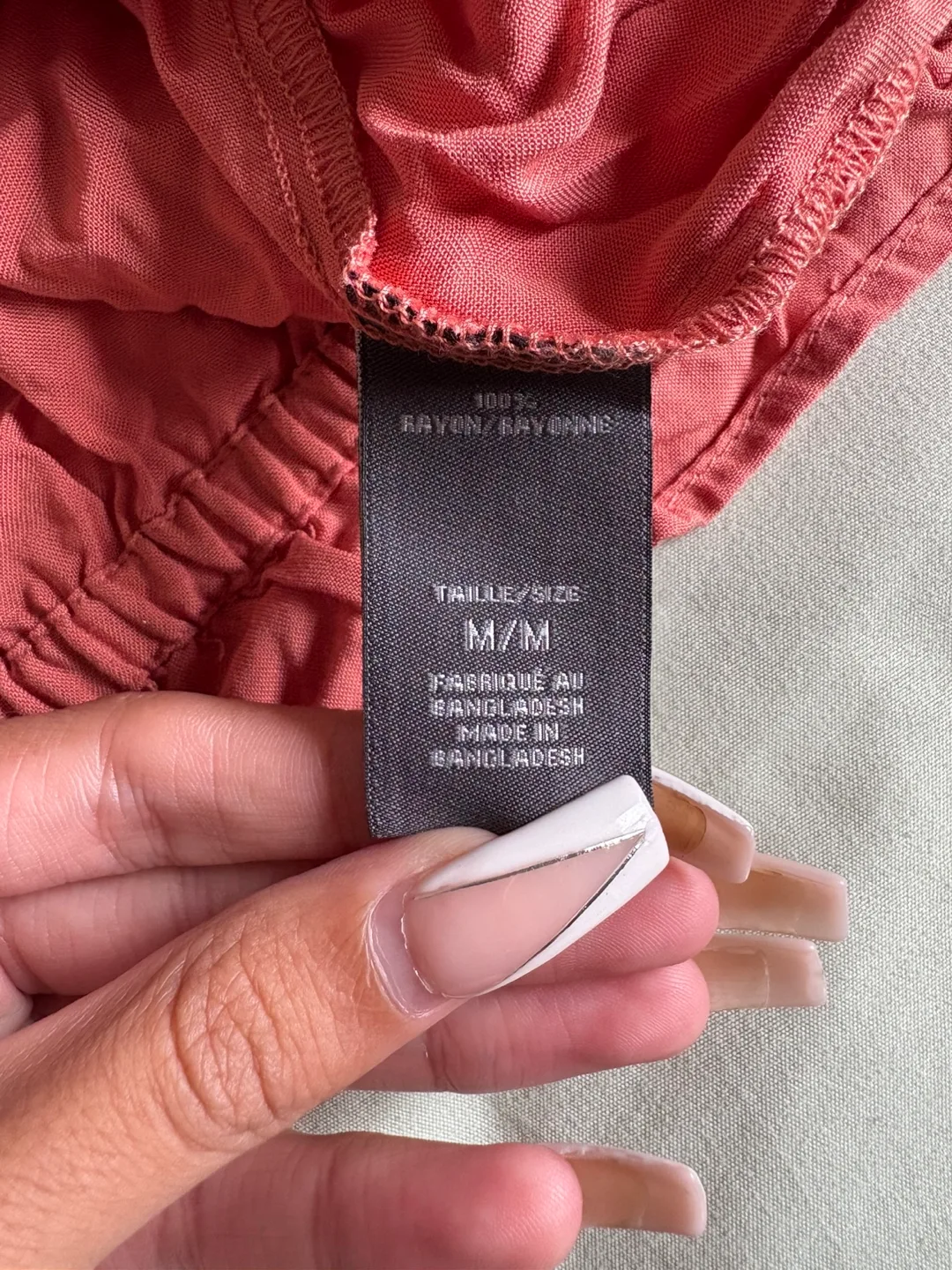 Suzy Shier Pink Off-Shoulder Top - Size Medium image indicator(3)