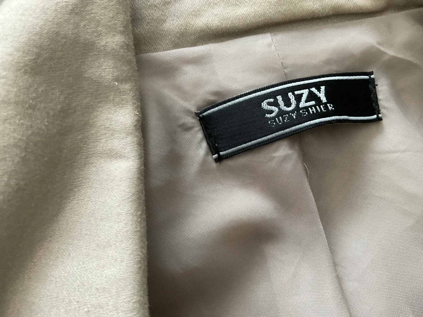 Suzy Shier Beige Jacket thumbnail