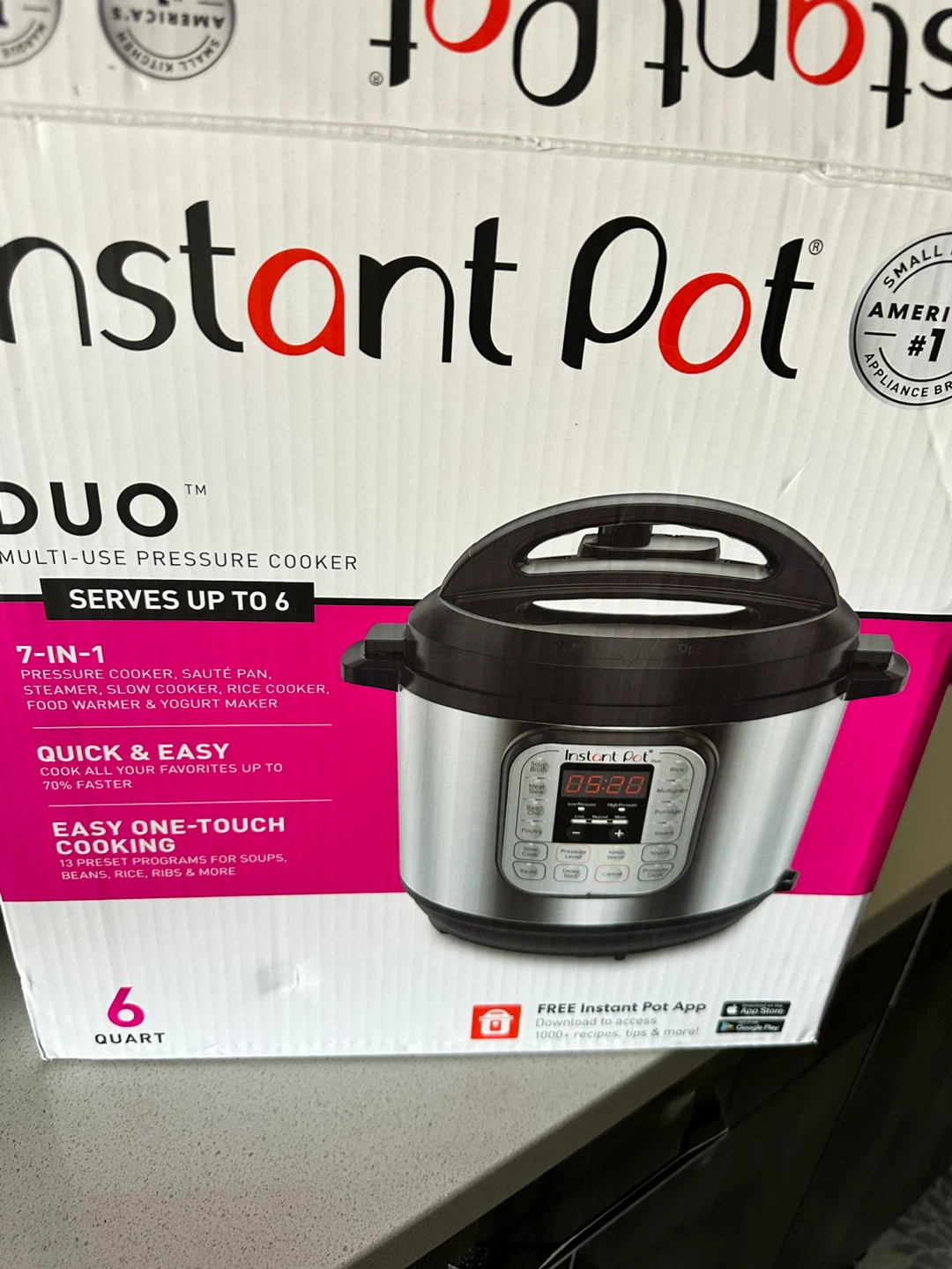 Brand new Instant Pot Duo 6 Quart Multi-Use Pressure Cooker - photo 3