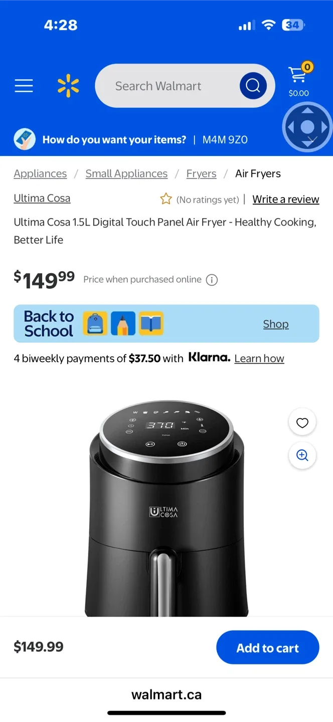 Ultima Cosa 1.5L Digital Touch Panel Air Fryer image indicator(3)