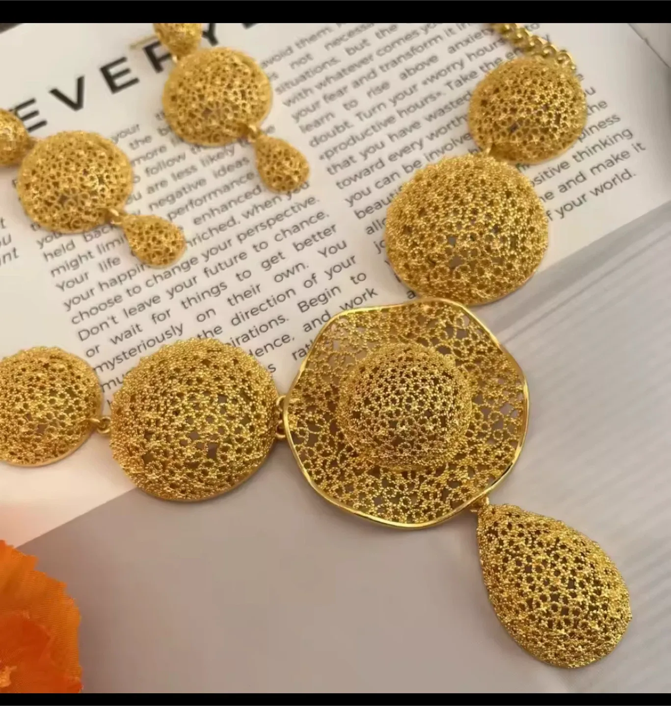 Bridal Indian Necklace Sets 24K Gold Plated image indicator(4)