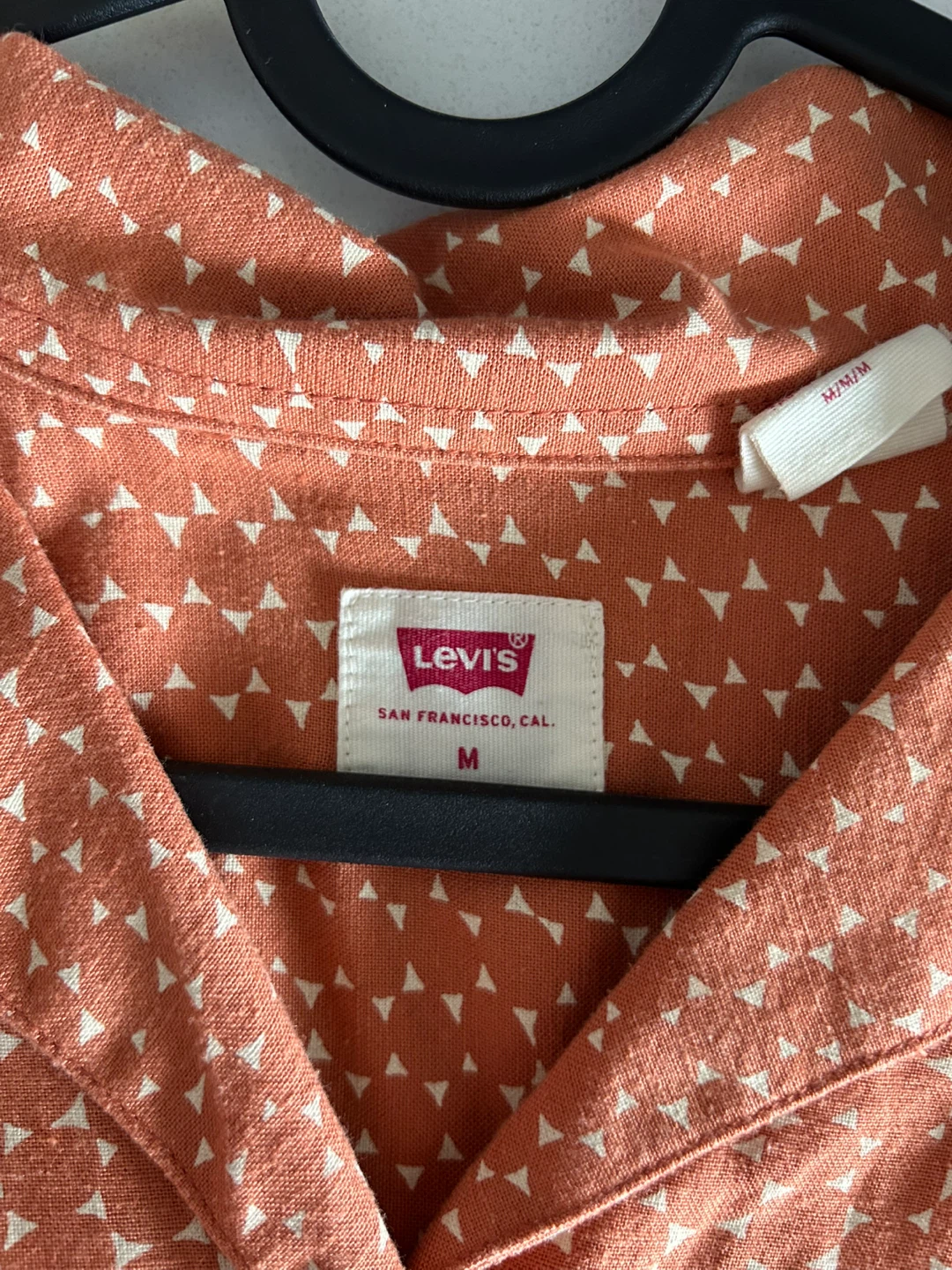 Levi's Women's Orange Patterned Shirt - Size M - photo 4