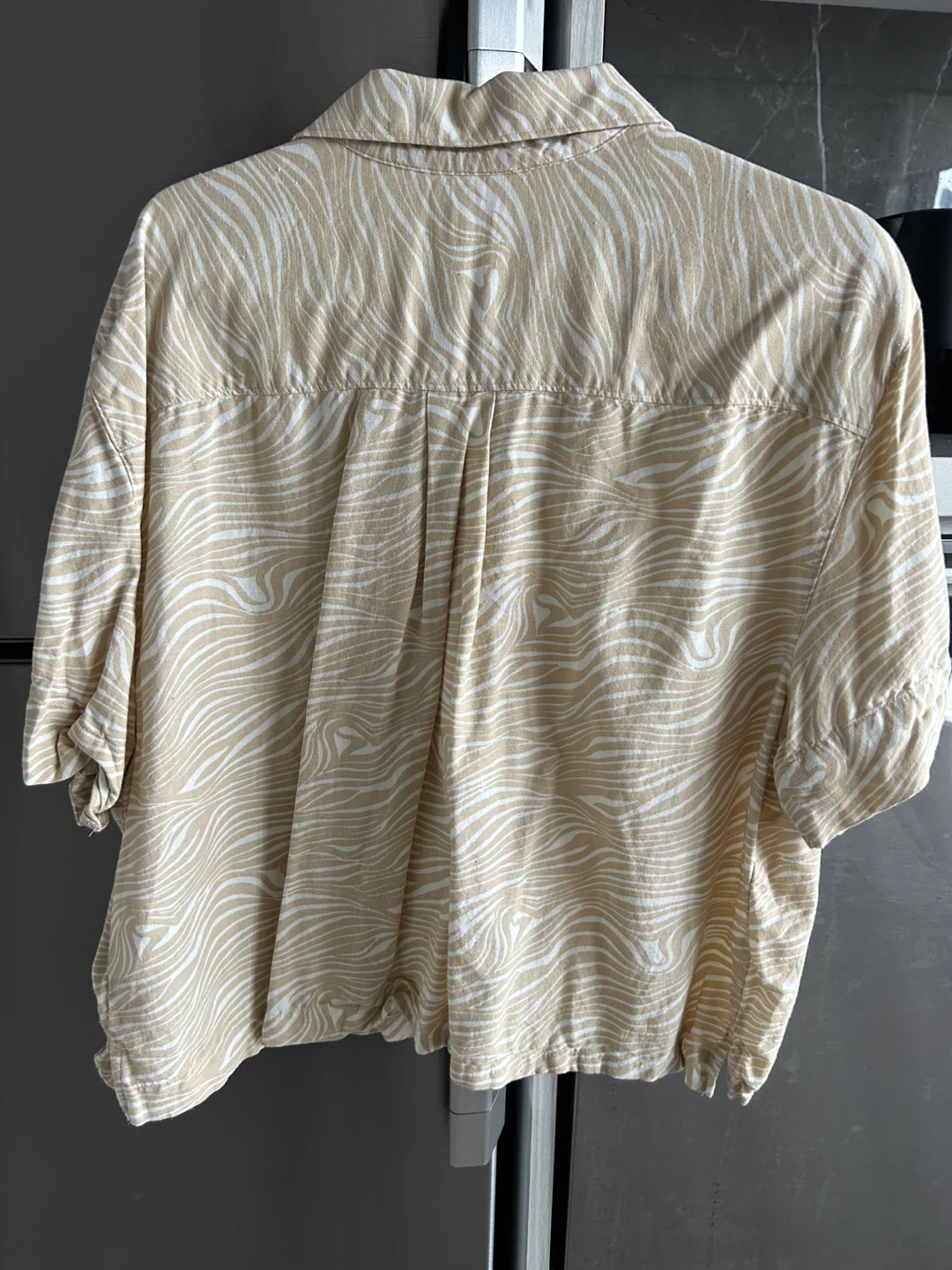 Levi's Beige Patterned Shirt - Size M - photo 2