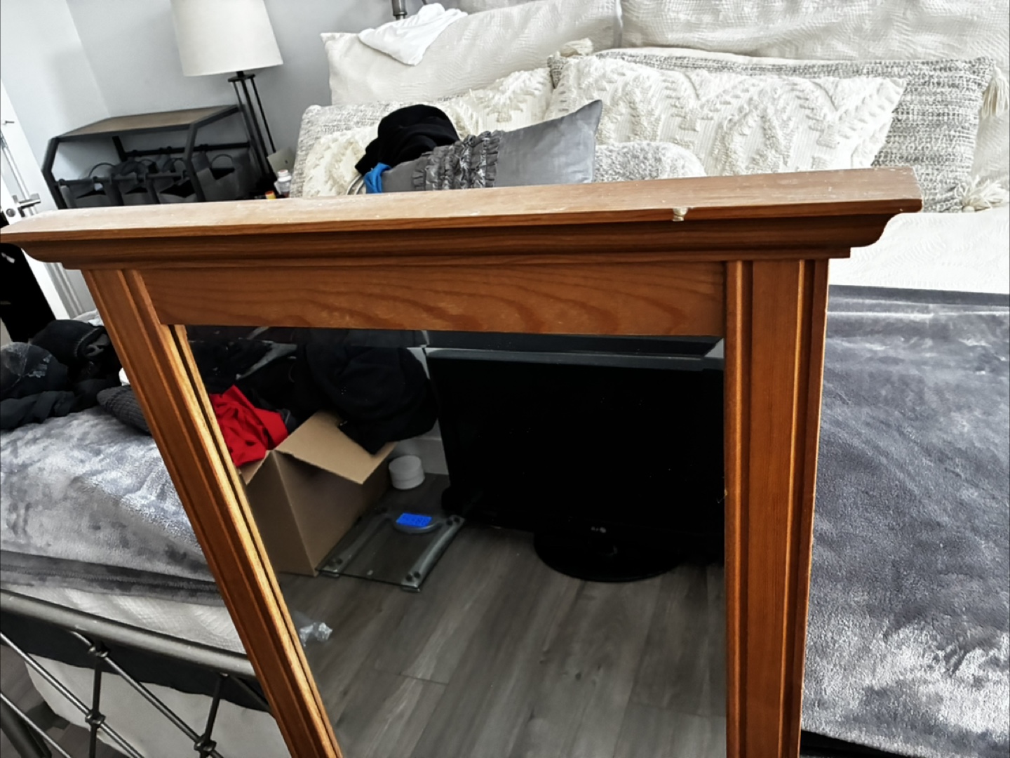 Wood Framed Full Length Mirror Wooden Frame - photo 4
