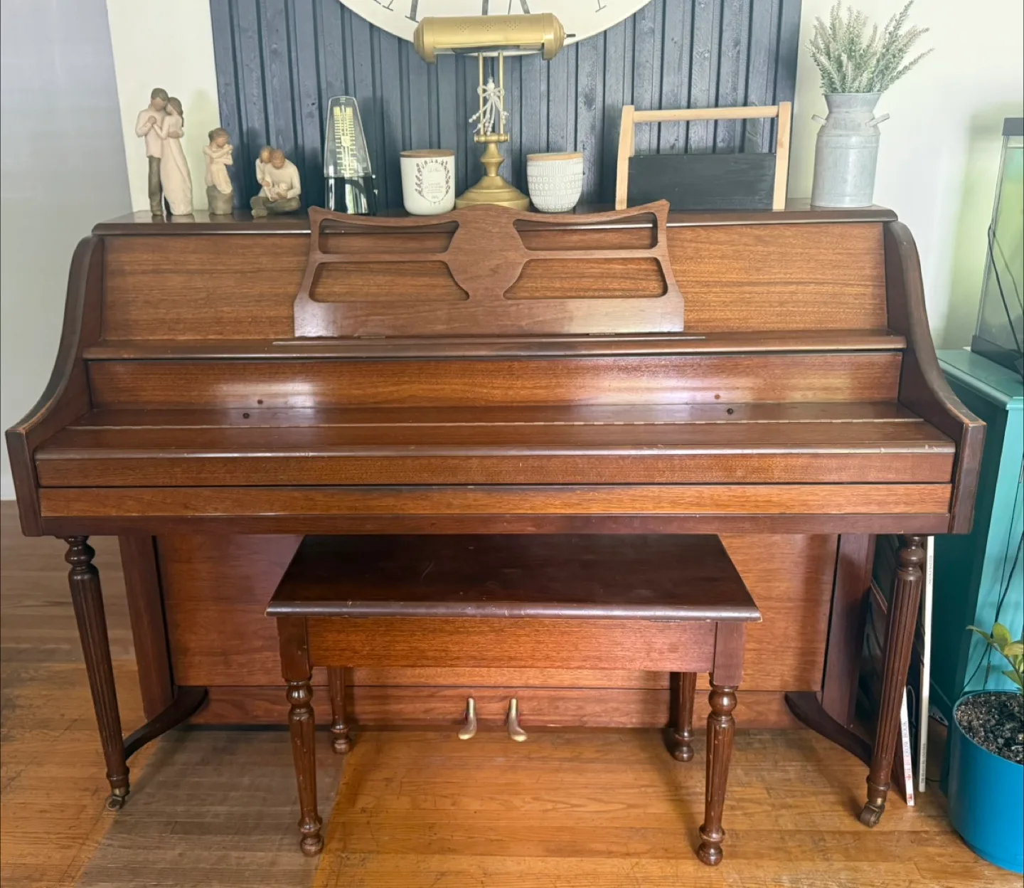 Upright Piano with Bench