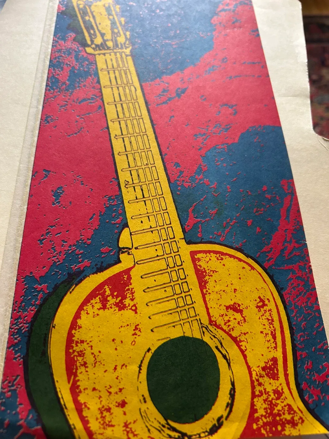 $30  Cuba art 1971 guitar poster graphic psychedelic vintage image indicator(9)